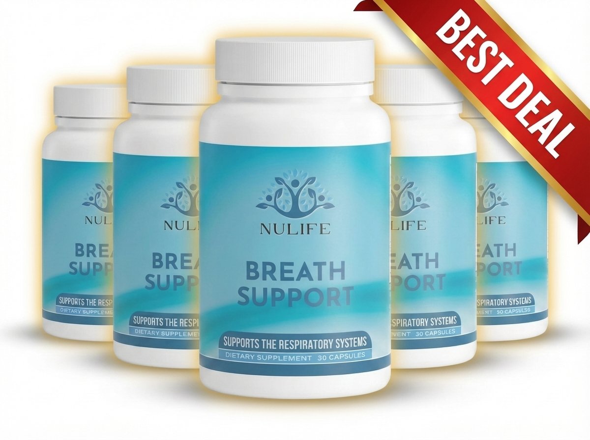 Breath Support 5 month supply - 5 bottles